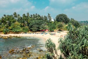 la plage en Sri Lanka